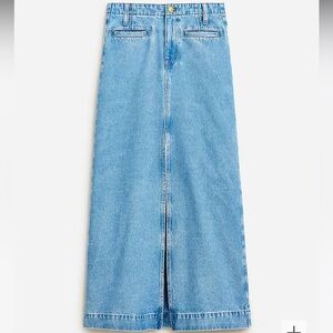 J crew denim maxi skirt size:26